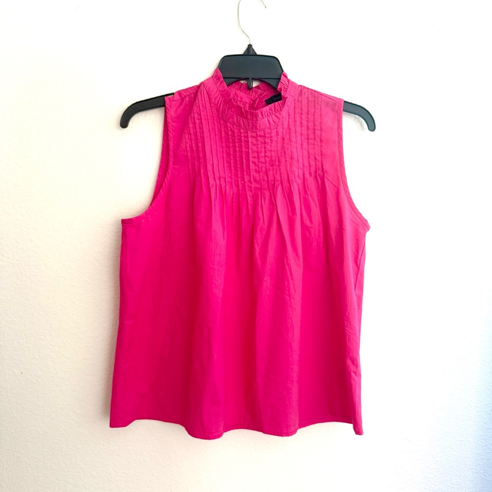 J. Crew pink Sleeveless Blouse size medium 100% cotton